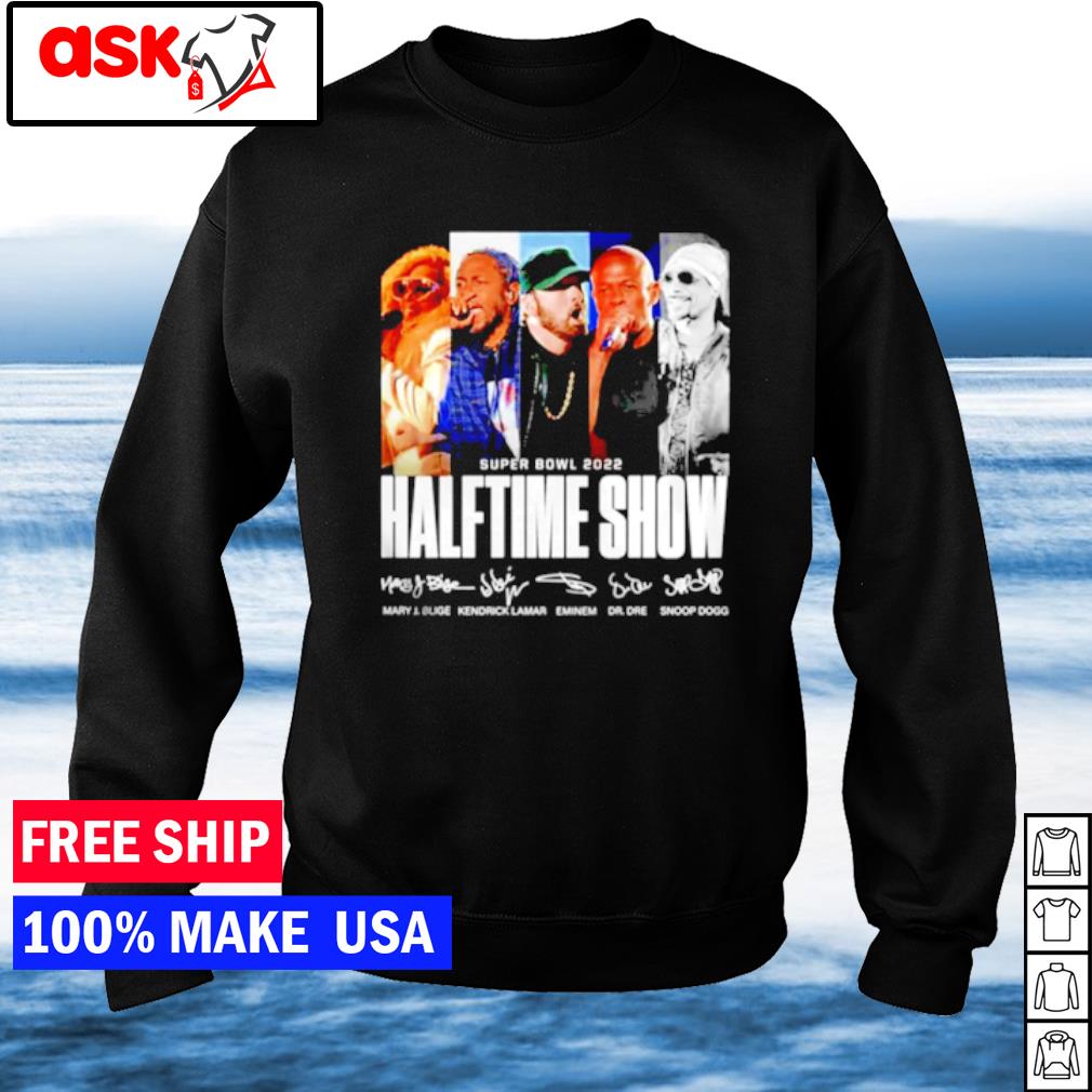 Super Bowl 2022 Halftime Show signatures shirt, hoodie, sweater, long  sleeve and tank top