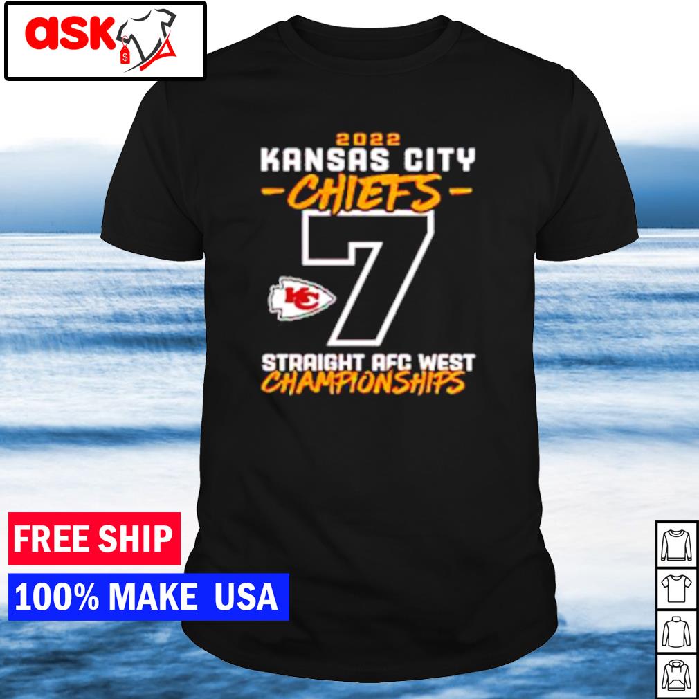 Kansas City Chiefs 2022 7 Straight AFC West Championships shirt t