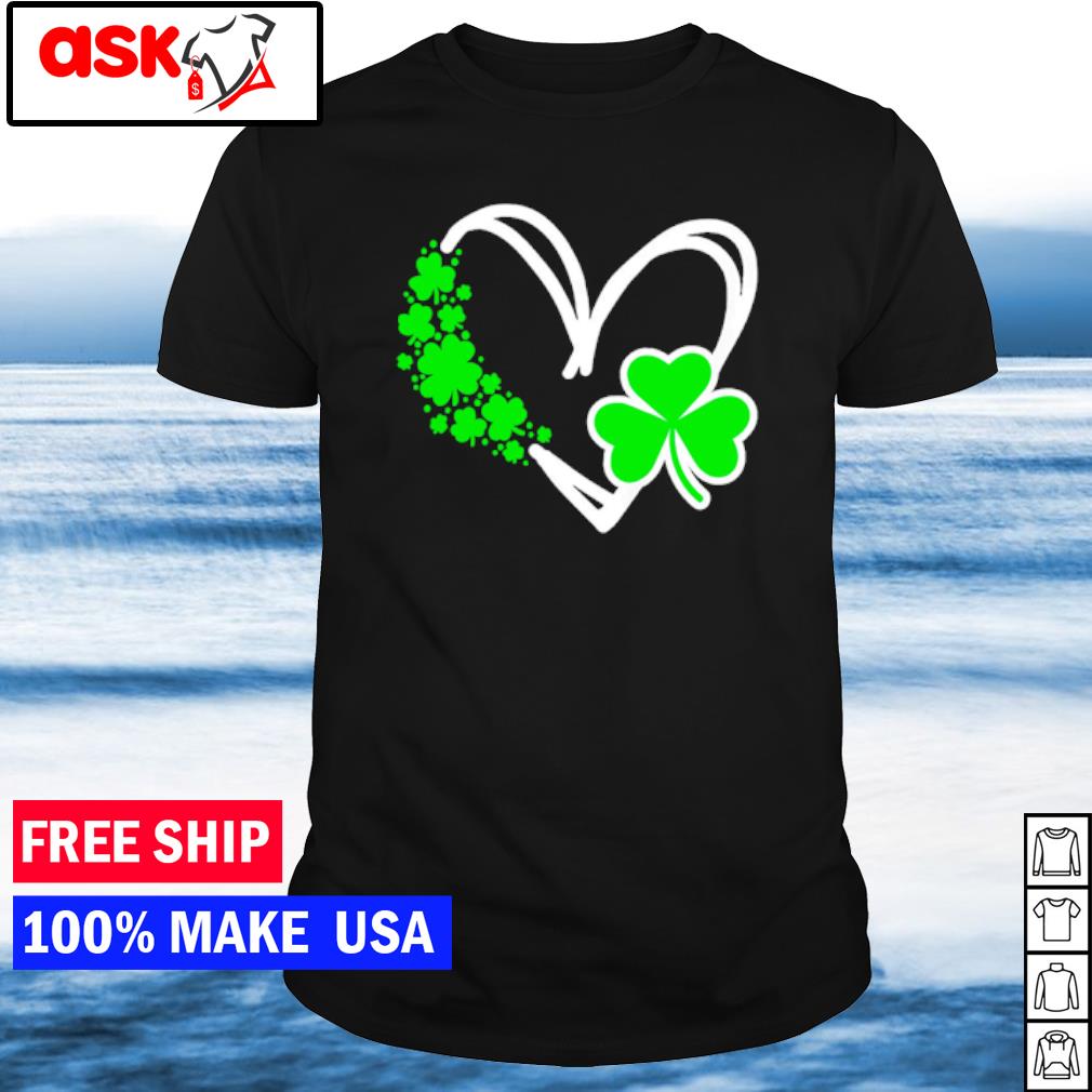 Top heart St Patrick's Day Shamrock Irish shirt